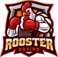 Rooster boxing mascot png