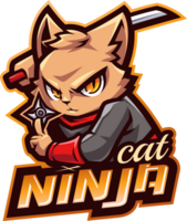 Ninja cat mascot png