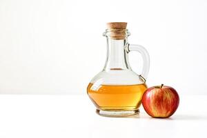 Bottle of Apple Cider Vinegar with Apple photo