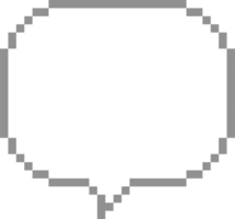 8bit retro game pixel speech bubble balloon icon sticker memo keyword planner text box banner png