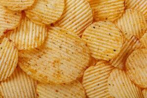 Lots of potato chips, texture photo