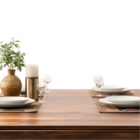 Dining room interior on transparent background png