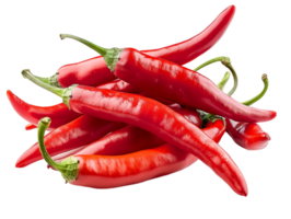 pile of chili peppers isolated against a transparent background png