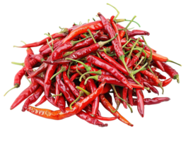 pile of chili peppers isolated against a transparent background png