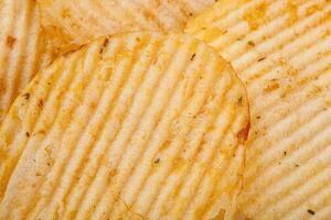 Lots of potato chips, texture photo