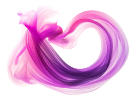 Abstract Swirling Purple and Pink Smoke with Transparent Background png