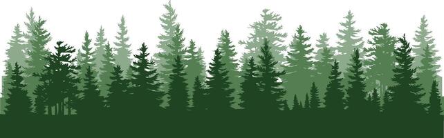 natural forest trees wood green black icon beautiful. vector