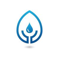 drop of water. water care logo vector