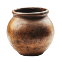 Traditional clay pot used for storage in home png