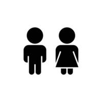 Boy and girl icon vector