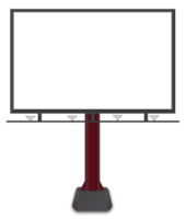 Outdoor red billboard png