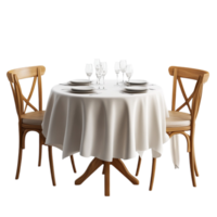 Dining Table Setup AI-Generative png