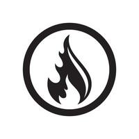 fire logo design vector