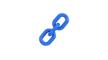 chain link animation, backlink animation, link icon animation 3d render video