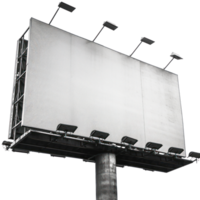 blank billboard on a pole with no lights png