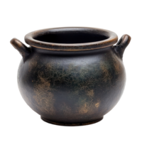 a black pot on a transparent background png