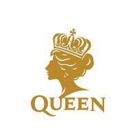 Iconic Queen Luxury Logos for Brands That Radiate Royal Power vector