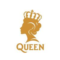 Queens Signature Logo. Elite Crown Logo vector