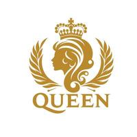 Luxury Queen Logo Designs to Amplify Your Brand's Prestige and Class vector