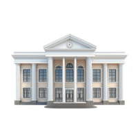 A large white building with columns and columns png