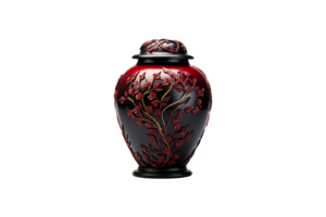 Pet Urn on transparent background. png