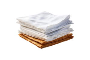 Napkins on transparent background. png