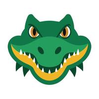 crocodile head logo design vector