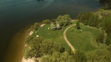 Zaslavskoe reservoir or the Minsk Sea near the city of Minsk. Belarus photo