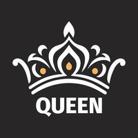 Crown icon design template. Luxury royal symbol. queen logo vector