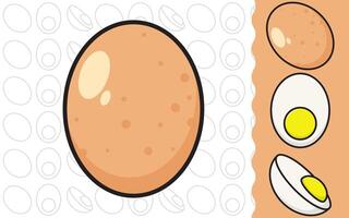 Delicious chicken egg icon design vector