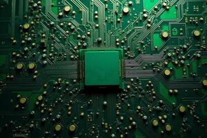 abstract futuristic of circuit board and processor computer, photo