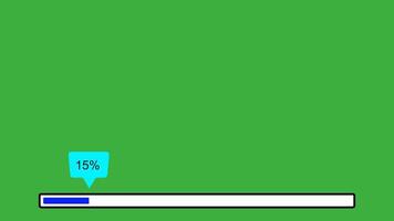The Progress Bar Loading Animation is currently set at 15 completion and functioning video