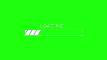 Loading progress bar. Simple loading bar animation. Progress bar animation. White data loading bar indicates animation video