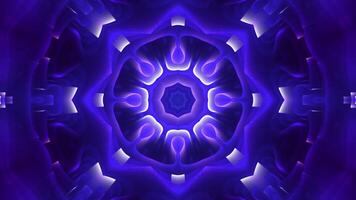 A blue and purple abstract design with a circular design video