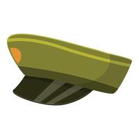 Military visor cap representing army and authority figures vector