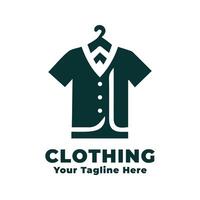 Illustration Simple Clothing Logo vector