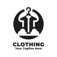 Clothing Simple Logo Illustration With Flat Background vector