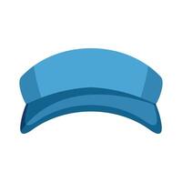 Blue baseball cap showing front view isolated on white background vector