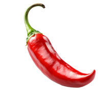 Red chili pepper on white background png