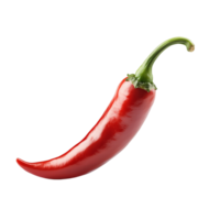 Red chili pepper close up on a white background png