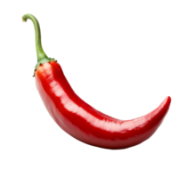 Fresh red chili pepper on a white background png