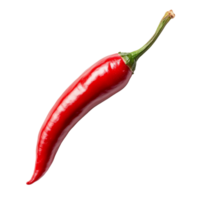 Fresh red chili pepper on a white background png