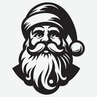 Jolly Santa Claus Silhouettes for Festive Designs vector