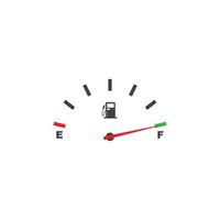 gasoline indicator icon illustration design vector