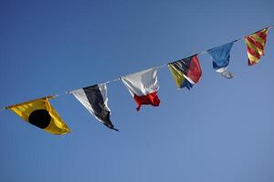 Maritime Signal Flags in a Ship photo