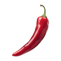 Fresh red chili pepper isolated on transparent background. png