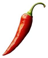 Fresh red chili pepper on a white background png