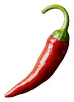 Bright red chili pepper on a plain background png