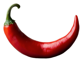 Bright red chili pepper on a white background png