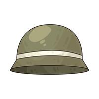 Illustration of soldier helmet vector